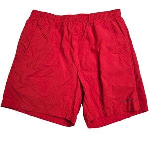 Columbia PFG Backcast III Water Shorts Mens Small Red Mesh Liner SPF Fishing